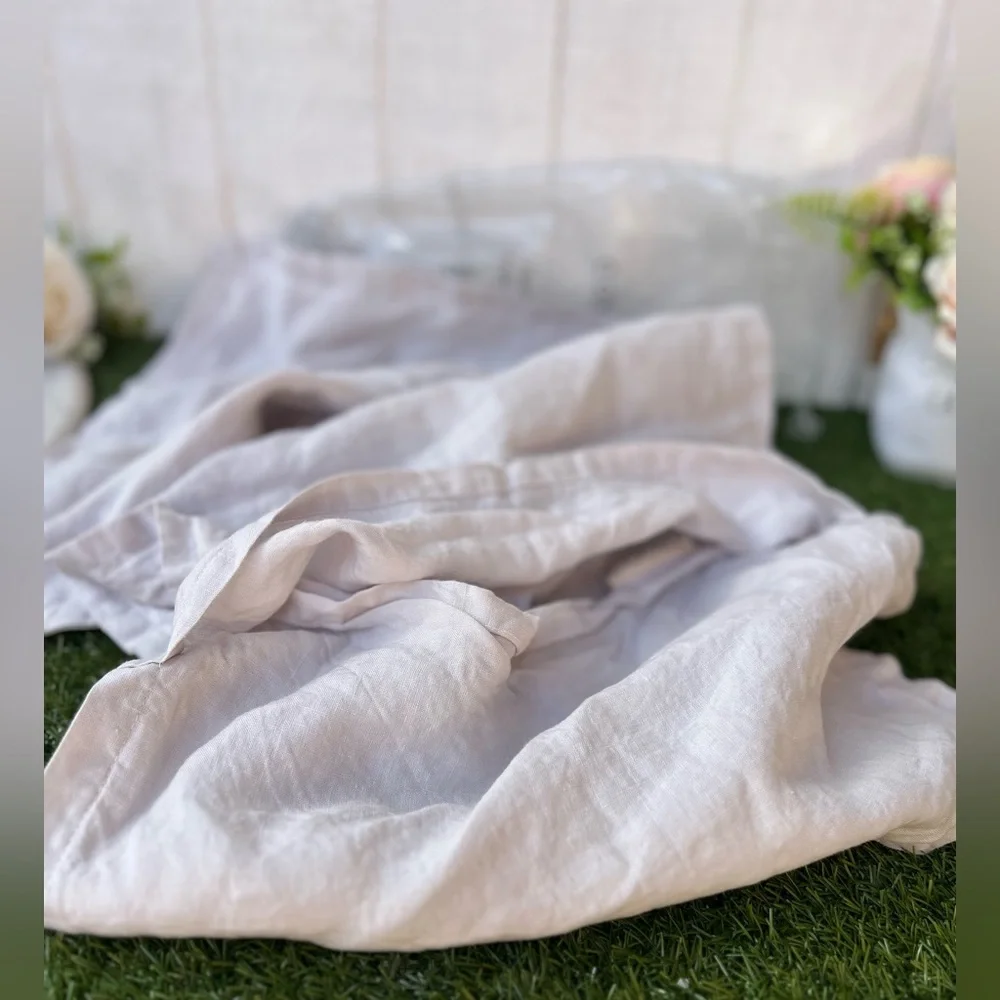 Coyuchi 100% Organic Linen Made in Portugal pillowcase size 38” X 15” One Only